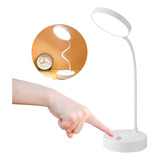 Luminária De Mesa Flexível Escritório Leitura Touch 20 Leds