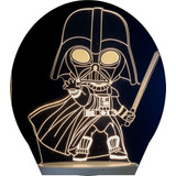 Luminária De Mesa Led 3d-mini Darth Vader, Star Wars-abajur
