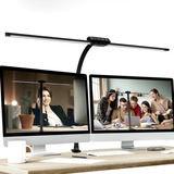 Luminária De Mesa Led De Cabeça Dupla Com Haste Flexível