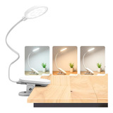 Luminária De Mesa Leitura Led Flexível Regulável Com Clipe