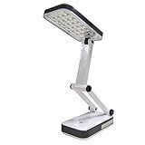 LUMINARIA DE MESA LUZ DE EMERGENCIA DOBRAVEL ARTICULAVEL PARA ESCRITORIO LEITURA C 24 LEDS