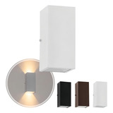 Luminária De Parede Arandela 2 Facho Longo Starlumen St187 110v 220v Branca