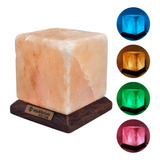 Luminaria De Sal Do Himalaia Mini Led Usb Abajur Escritorio