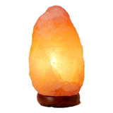Luminária De Sal Rosa Do Himalaia Lumine Até 6kg Cúpula Variado Estrutura Marrom claro 220v