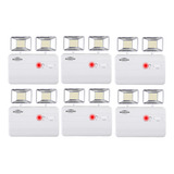 Luminária Emergência 1200 Lúmens 2 Fárois blumenau Kit 06 Un