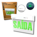 Luminária Emergência Led 1w Placa Saída 1 Lado Avant 6000k