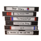 Luminária Fitas Vhs Anos 80 Led Star Wars 3d Lightbox