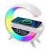 Luminária G Speaker Carregador Indução Bluetooth Caixa De Som Cor Da Cúpula Branco Cor Da Estrutura Branco 110v/220v