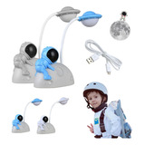 Luminária Infantil Astronauta Usb Explore O Espaço C estilo
