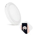 Luminária Inteligente LED 24W 3000 6500K Elgin Wi Fi Redonda De Sobrepor Bivolt Compatível Com Alexa E Google Home