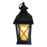 Luminária Lanterna Decorativa Luz Vela Led