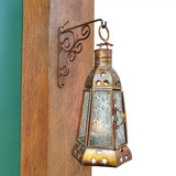 Luminária Lanterna Marroquina Decorativa Porta Velas