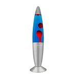 Luminaria Lava Lamp Abajur De Mesa Decorativa Bicolor 110V 34cm Azul E Vermelha 