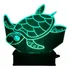 Luminária Led, Tartaruga, Animal Marinho, 16 Cores Controle