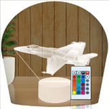 Luminaria Led 3d Aviao
