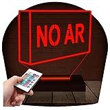 Luminária Led 3d No Ar Tv Placa Abajur 16 Cores
