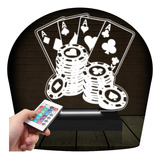 Luminária Led 3d Poker