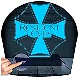 Luminária Led 3d Resident Evil Umbrella Azul