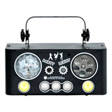 Luminária Led Canhão Laser Projetor Raios Holográfico 5 Em 1