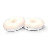 Luminária LED Com Sensor De Presença Luz Noturna Luzinha Momo Lifestyle Recarregável USB Sem Fio 0 5W 2 Modos Branco Quente E Branco Frio Kit 2 
