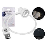 Luminária Led De Mesa Cabo Ajustável Para Notebook Leitura
