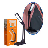 Luminária Led De Mesa Dobrável Articulável Pelicano Preto Bivolt Llumm