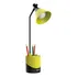 Luminária Led De Mesa Recarregável Porta Canetas Cor Da Cúpula Branco Cor Da Estrutura Amarelo 110v/220v