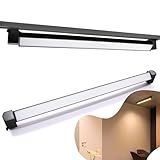 Luminária Led Difusa Linear P Trilho 40w Bivolt Preto Quente