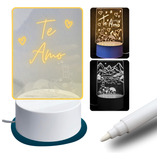 Luminaria Led Escrever De Caneta Lousa Quadro Mesa Neon
