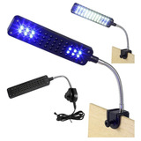 Luminária Led Para Aquário 48 Leds Bivolt Automático Preta