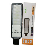 Luminaria Led Publica Brisa 200w Smd Ip67 Bivolt 6500k Rua