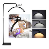 Luminária Led Ring Light Extensão Cílios Lash Meia Lua