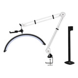 Luminária Led Ring Light Meia Lua Estética Maquiagem cílio