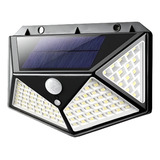 Luminária Led Solar Arandela C Sensor De Presença 6500k