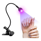 Luminaria Led Uv Clip Cabine Secagem Unhas Esmaltes Gel Cor Preto Voltagem 110v 220v