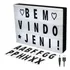 Luminária Letreiro Led Cinema Light Box Led A4 + 96 Letras Cor Branco/preto