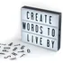 Luminária Letreiro Led Cinema Light Box Led A4 + 96 Letras