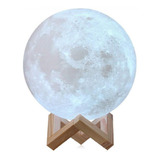 Luminária Lua Cheia 3d Abajur Luz