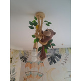 Luminaria Lustre Infantil Macaco