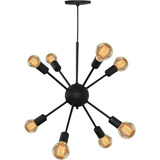 Luminária Lustre Pendente Sputnik Átomo Para 8 Lâmpadas