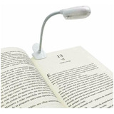 Luminária Luz Led Leitura Prendedor Clips Livro Flexível Cor Da Estrutura Branco