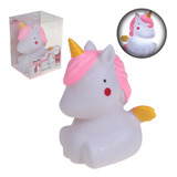 Luminária Luz Noturna Infantil Abajur Led Unicornio 1 Und