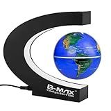 Luminaria Magnetica Globo Terrestre Flutuante Levitaçao Planeta Terra Luz Led Gravidade Zero Iluminaçao Mundo Decoraçao Sala Quarto Mesa LED Colorida Gira 360 Graus 
