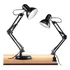 Luminaria Manothor Pixar Preta 110v 220v Articulada Base Garra Flexível Abajur De Mesa Escritório Quarto Sala Iluminação estudo