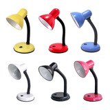 Luminária Mesa Abajur 35cm Articulada Flex Quarto Escritório Cor Da Cúpula Branco