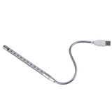 Luminária Mini Portátil Flexível Com 10 Lâmpadas Leds Usb