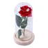 Luminária Ms Abajur Led A Bela E A Fera Cúpula Com Rosa 23 Cm Cor Da Estrutura Madeira