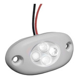 Luminaria Náutica Luz De Cortesia Com 4 Led Branco 12v