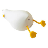 Luminaria Noturna Pato Led Mesa Apoio Celular Decorativo Usb Cúpula Branco Estrutura Branco 110v 220v