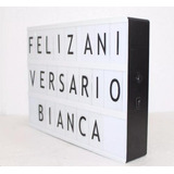 Luminária Palavras Letras Light Box Letreiro 270 Letras